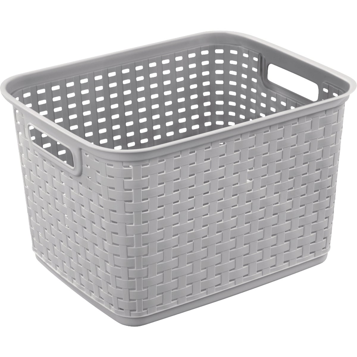 Sterilite Cement Tall Weave Basket