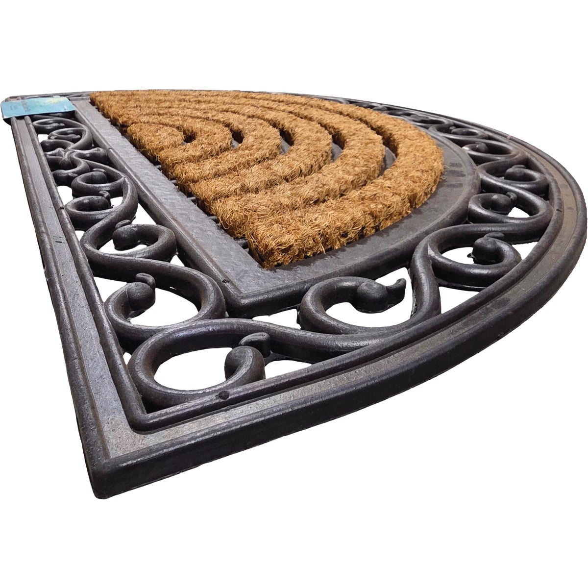 FanMats 18 In. X 30 In. Half Round Natural Coir Door Mat Image 4