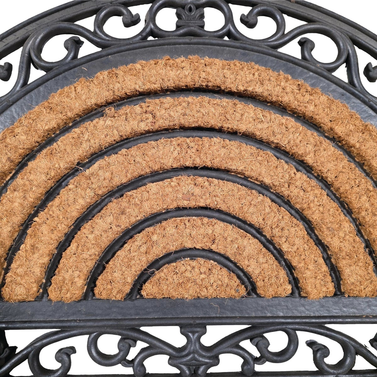 FanMats 18 In. X 30 In. Half Round Natural Coir Door Mat Image 5