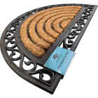 FanMats 18 In. X 30 In. Half Round Natural Coir Door Mat Image 3