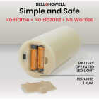Bell+Howell Candle Brights Flameless Candles (6-Pack) Image 4