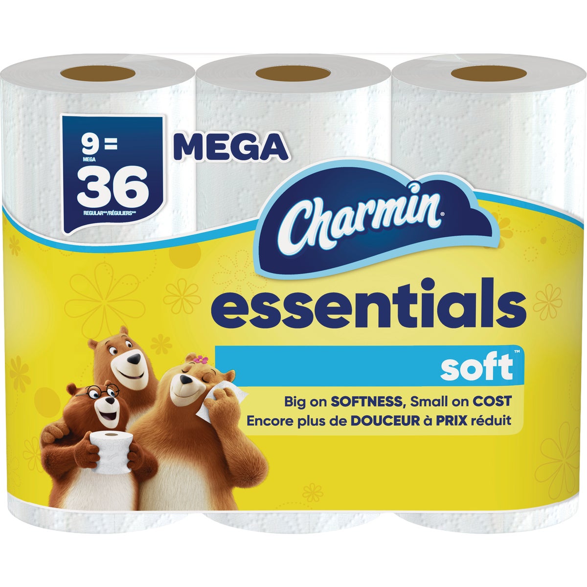 Charmin Essentials Soft Toilet Paper (9 Mega Rolls)