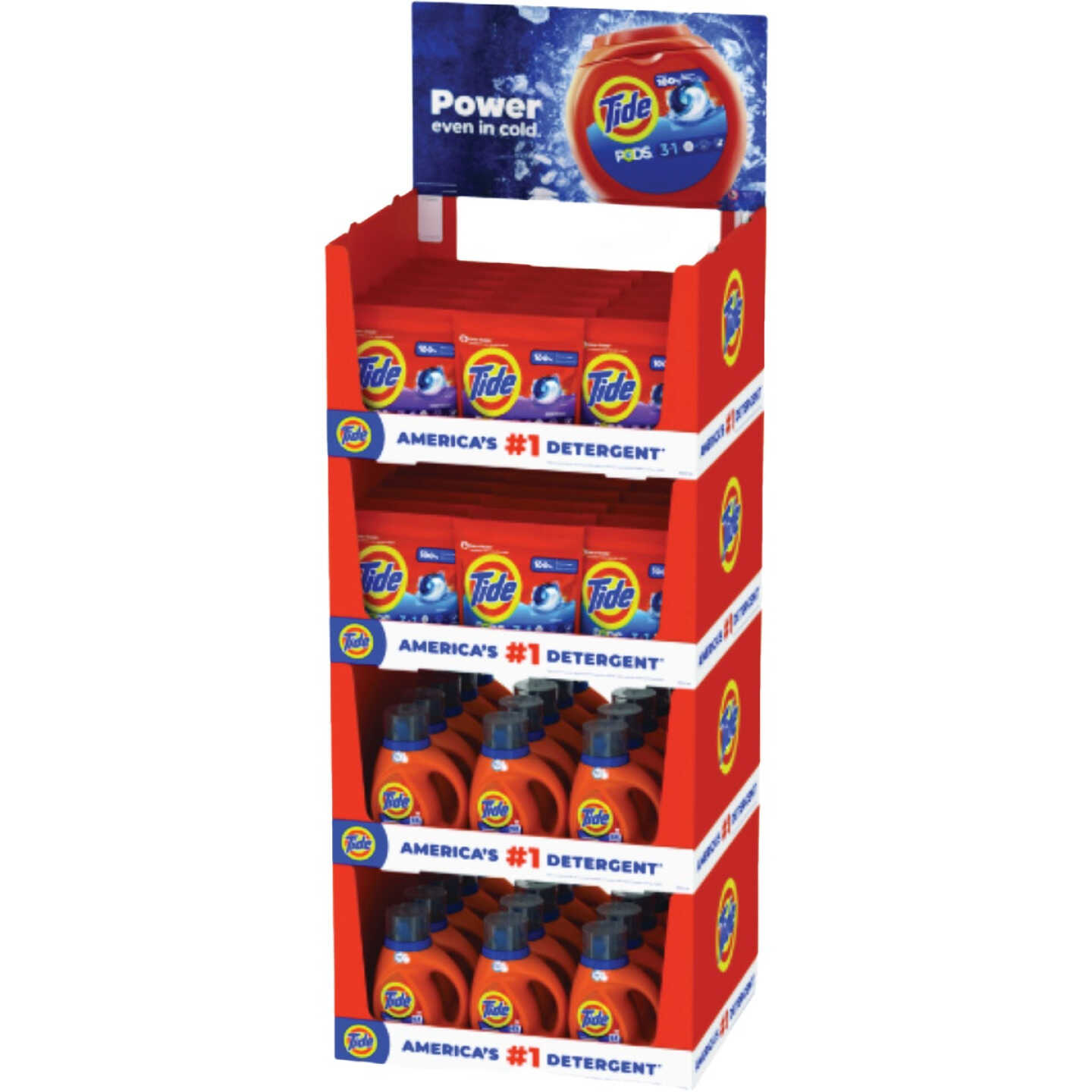 Tide Liquid Detergent Floor Display (46-Piece) Image 1