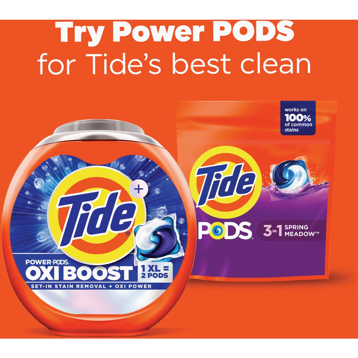 Tide Pods 3-In-1 Spring Meadow Liquid Laundry Detergent Soap Pacs (14-Count) Image 3