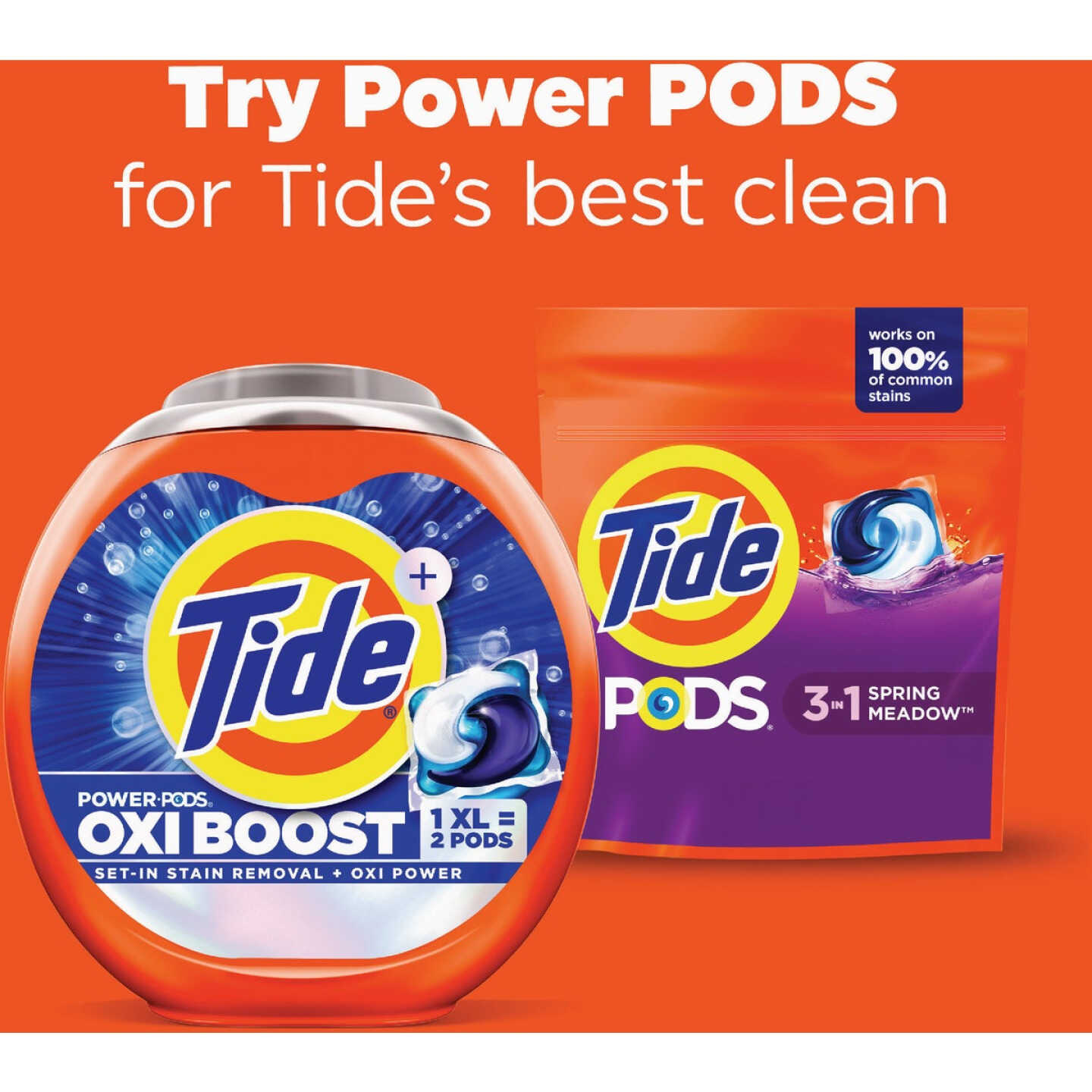 Tide Pods 3-In-1 Spring Meadow Liquid Laundry Detergent Soap Pacs (14-Count) Image 3