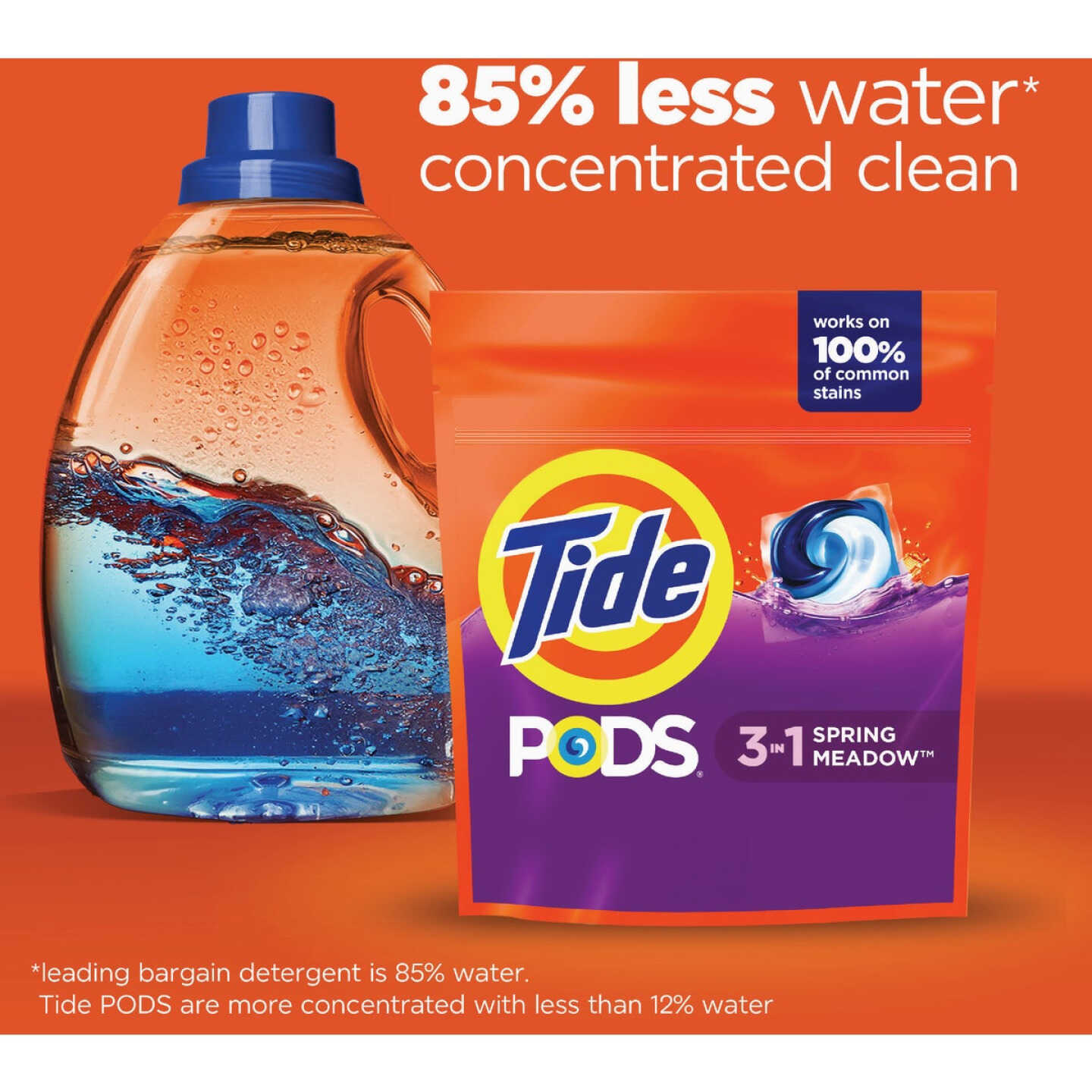 Tide Pods 3-In-1 Spring Meadow Liquid Laundry Detergent Soap Pacs (14-Count) Image 2