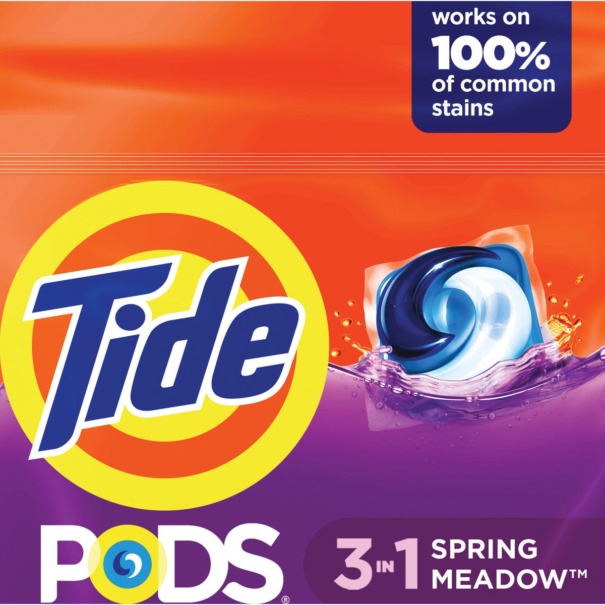 Tide Pods 3-In-1 Spring Meadow Liquid Laundry Detergent Soap Pacs (14-Count)
