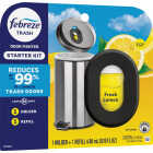 Febreze Trash Fresh Lemon Scent Odor Fighter Air Freshener Starter Kit & Refill Image 1