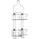 Zenna Home 10-1/4 In. x 24-3/4 In. Satin Nickel Expandable Hanging Shower Caddy Image 5