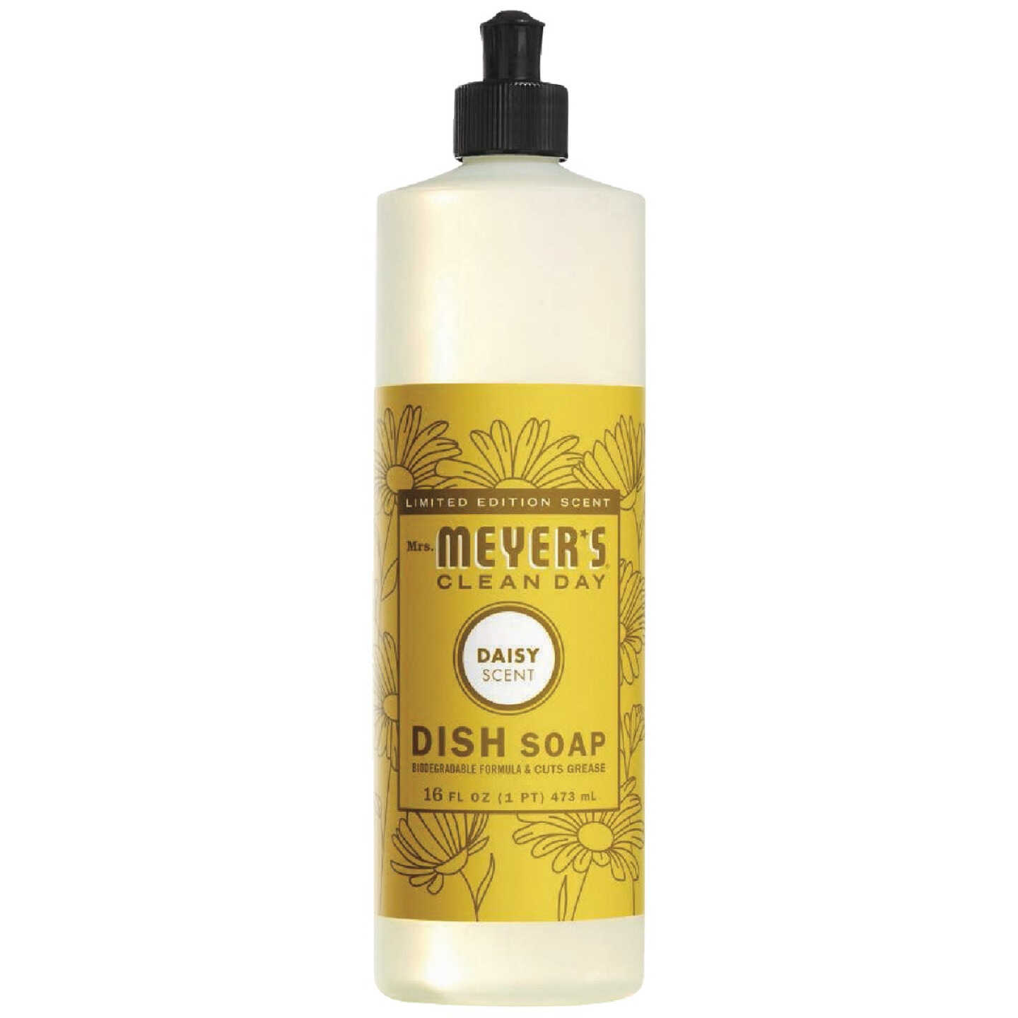 Mrs. Meyer's Clean Day 16 Oz. Daisy Liquid Dish Soap Image 1