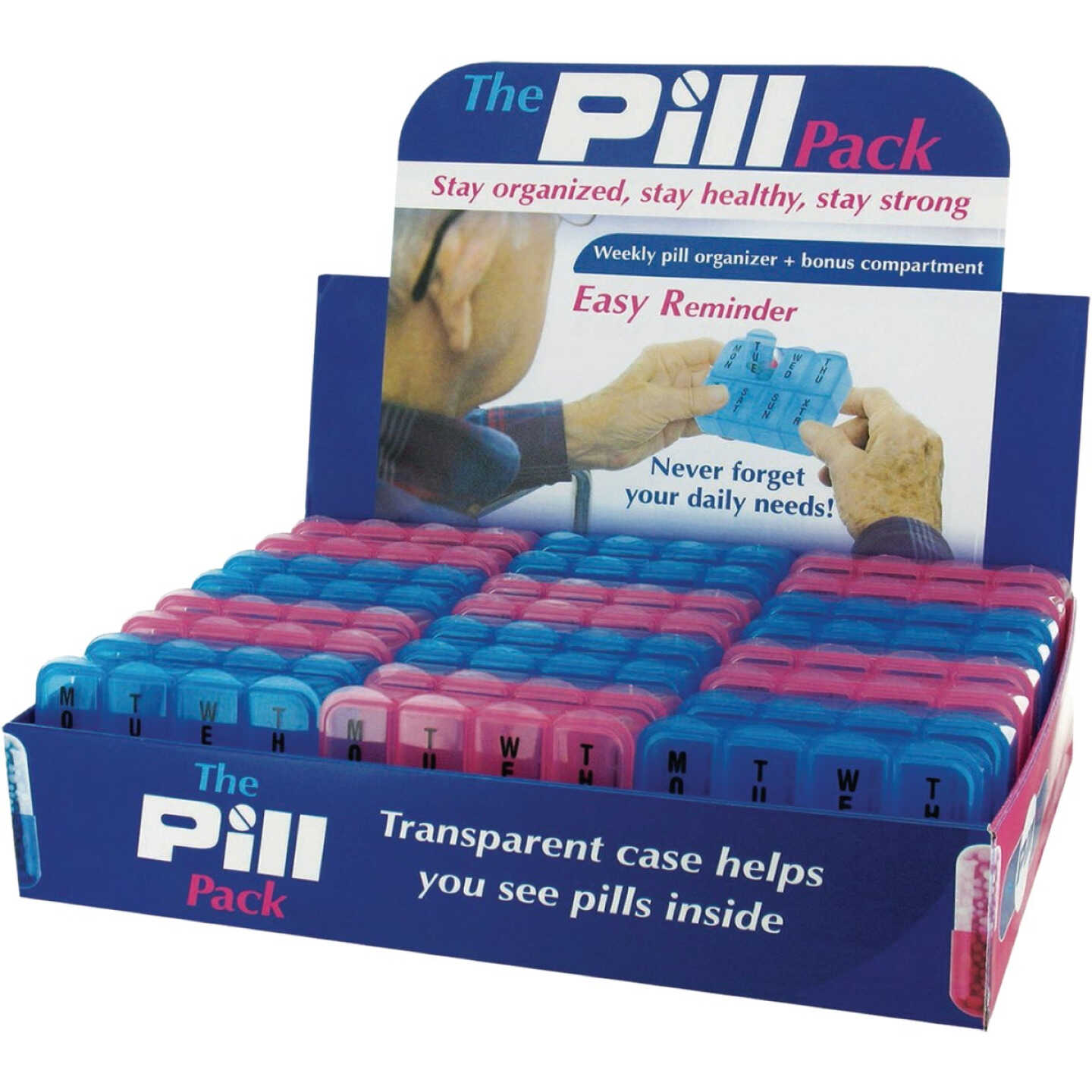 DM Merchandising 7-Day Plastic Pill Box/Organizer Image 1
