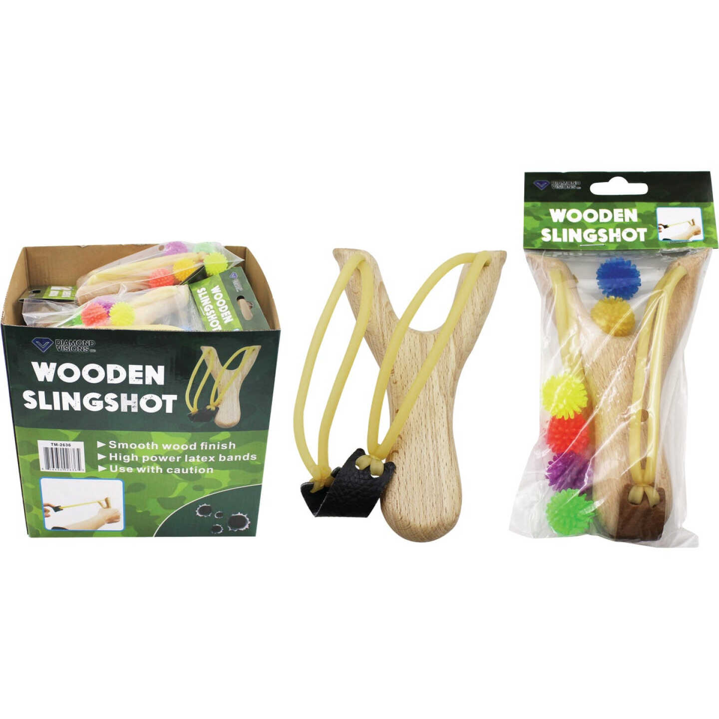 Diamond Visions Wooden Slingshot Image 1