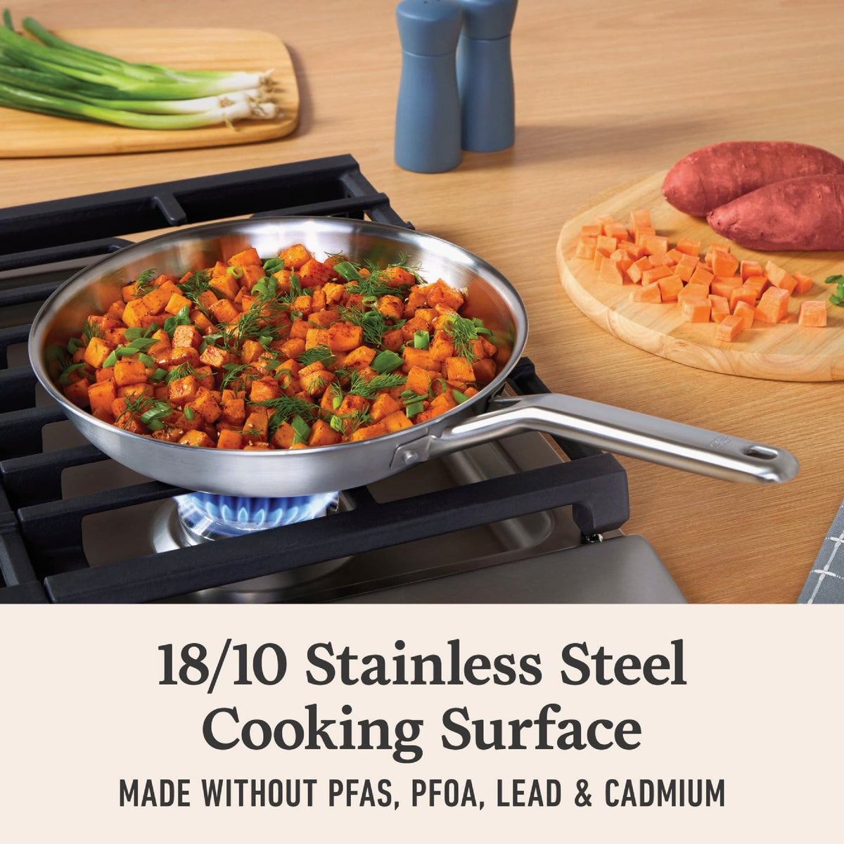 Calphalon Stainless Steel 6-Piece Cookware Set, Silver Image 3