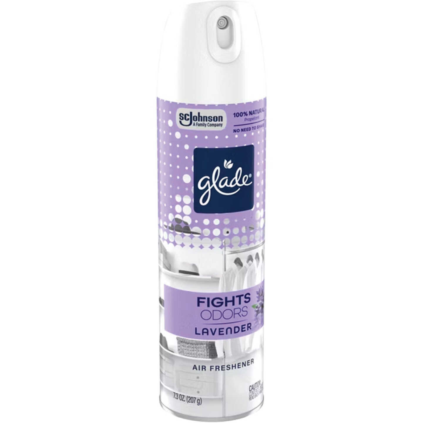 Glade 2X Fragrance 7.3 Oz. Lavender & Vanilla Spray Air Freshener Image 1