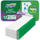 Swiffer Sweeper Wet Cloth Mop Refill, Febreze Lavender & Vanilla (12-Count) Image 1