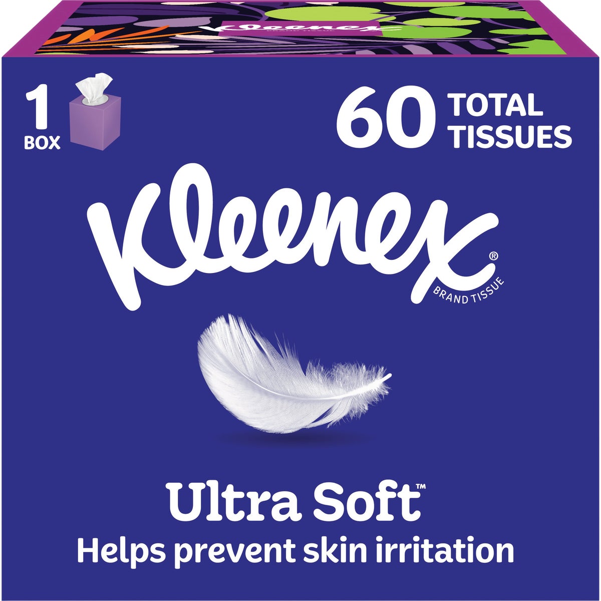 Kleenex Ultra Soft 60 Count 3-Ply White Facial Tissue Image 2