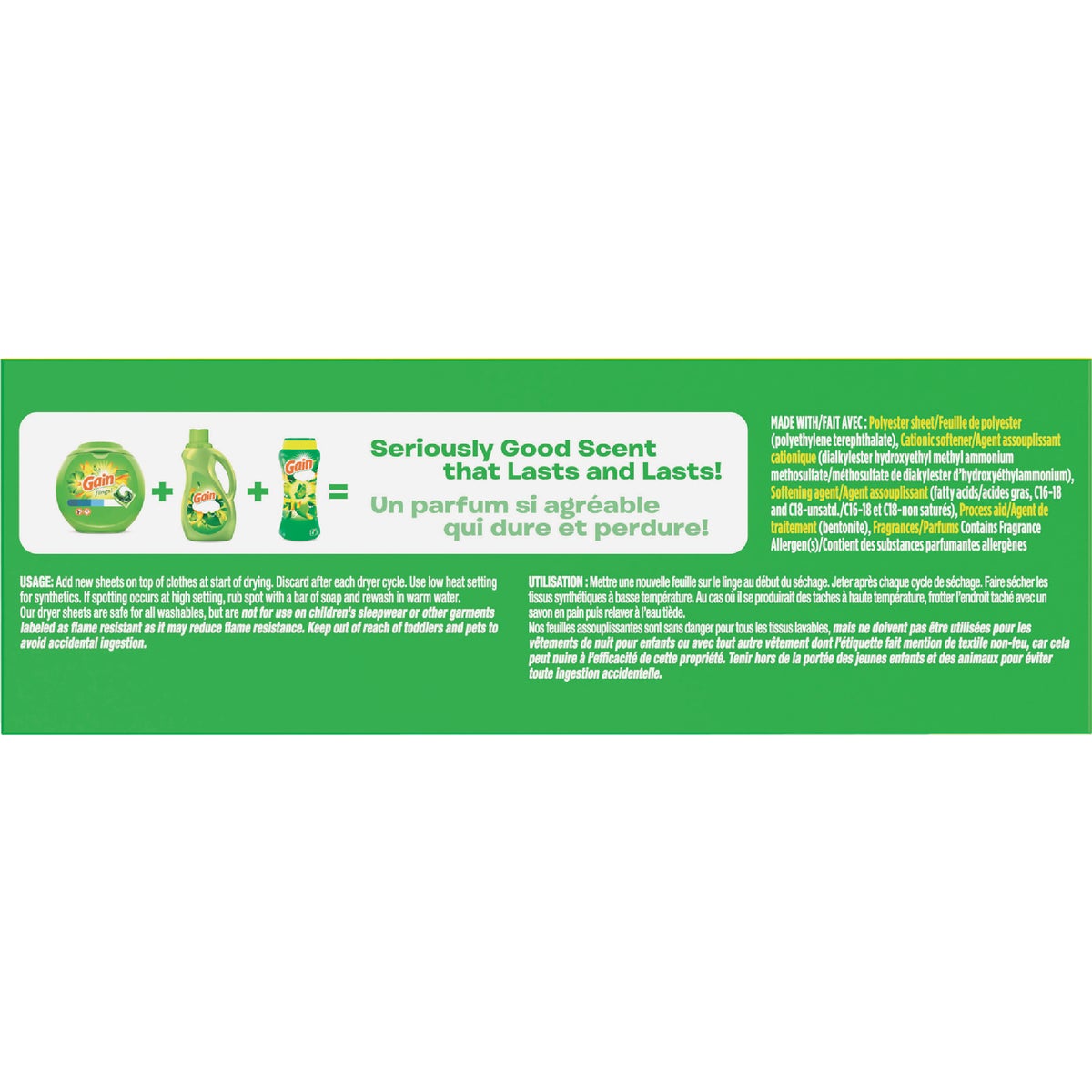 Gain Original Scent Dryer Sheet with Wrinkle Release (120-Count) Image 3
