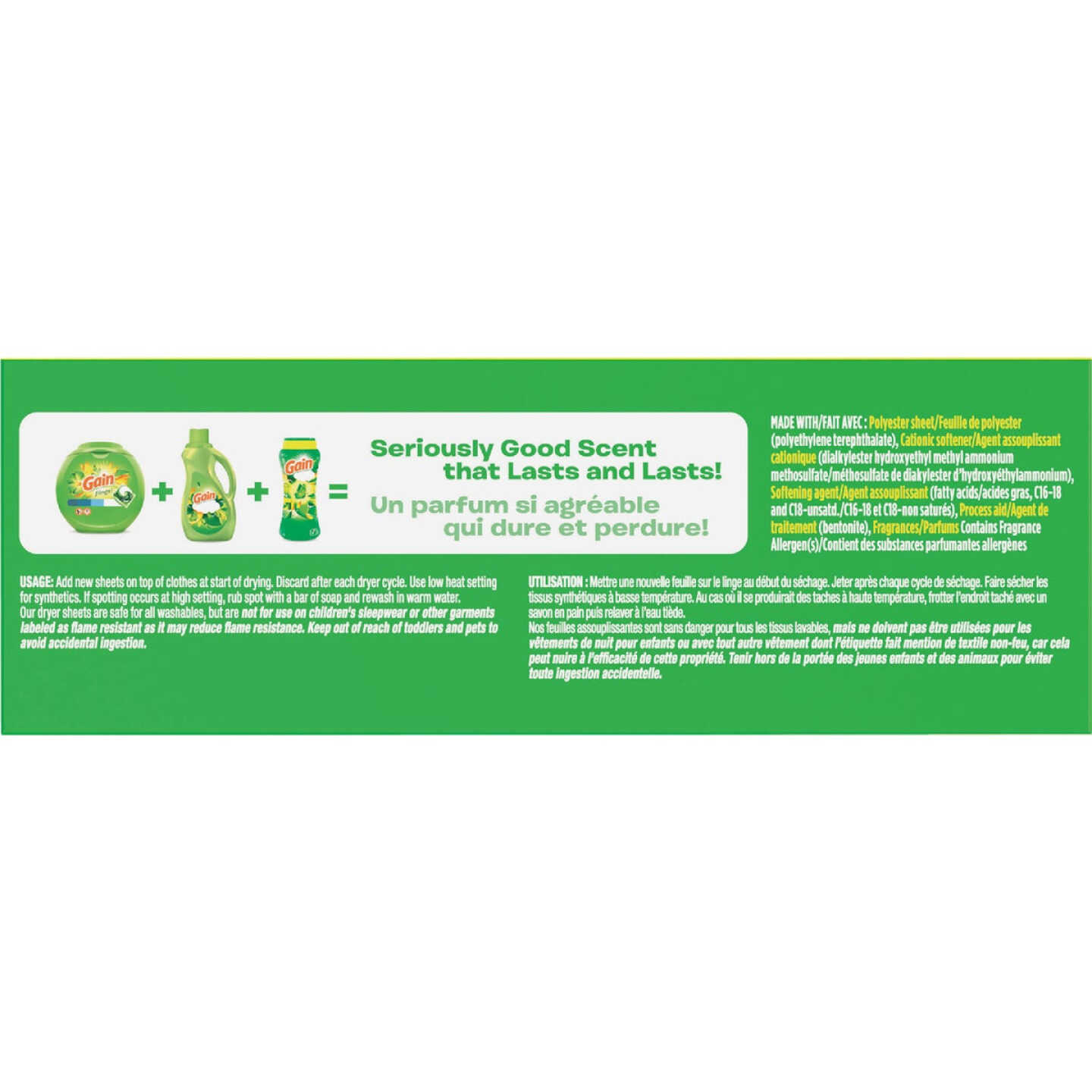 Gain Original Scent Dryer Sheet with Wrinkle Release (120-Count) Image 3