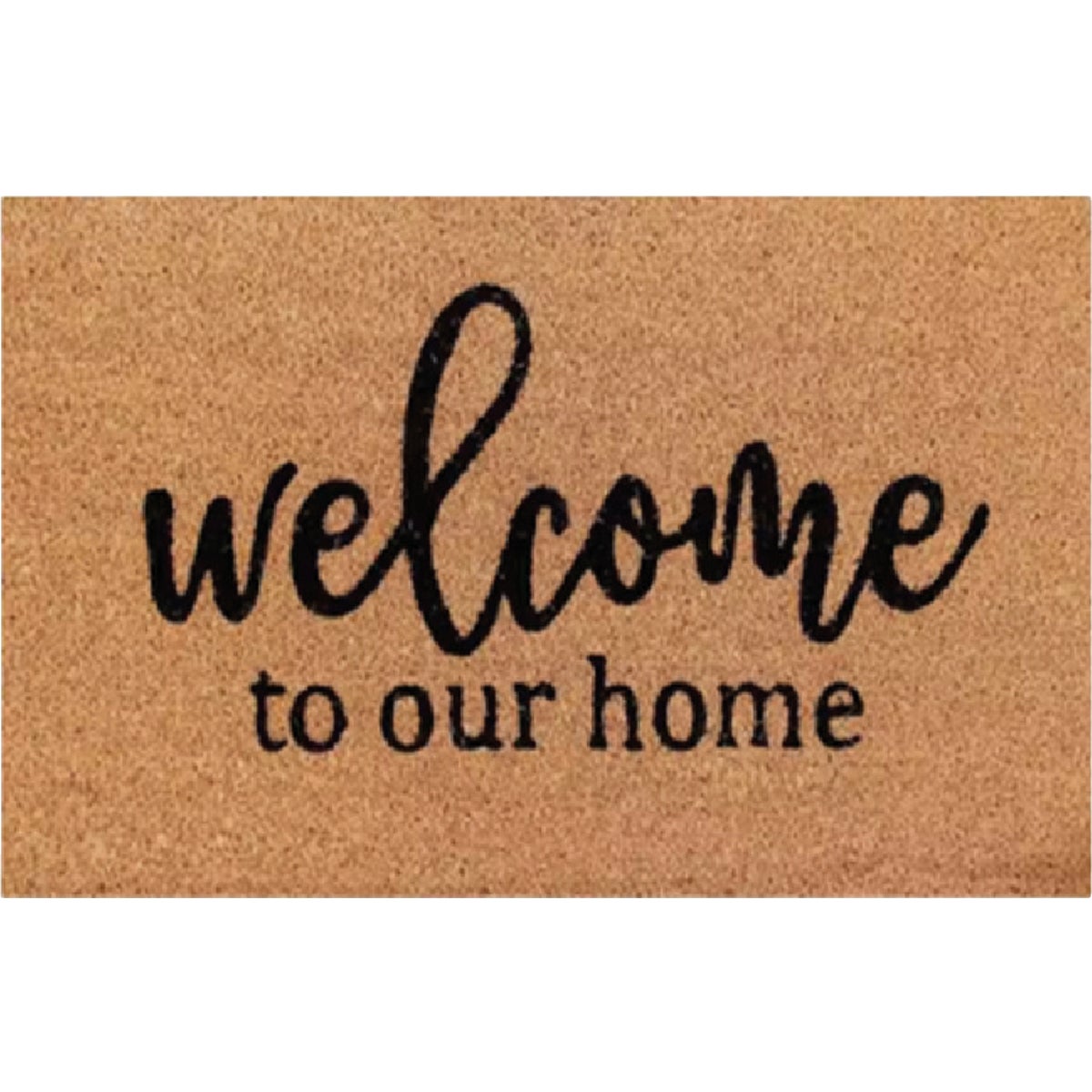 FanMats 18 In. x 30 In. Welcome to Our Home Coir Mat