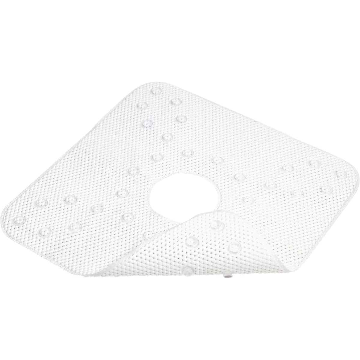 ConTact 21 In. x 21 In. White Rubber Shower Mat