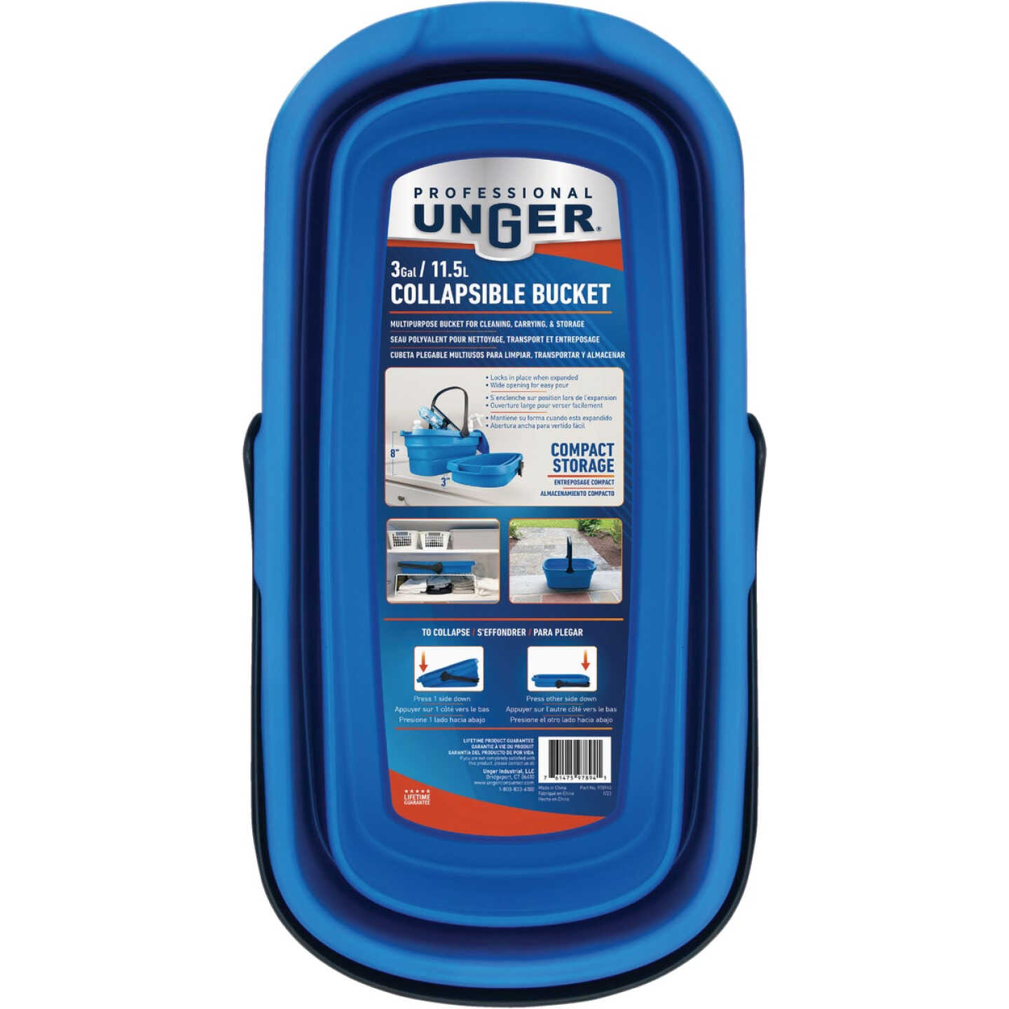 Unger Professional 3 Gal. Collapsible Bucket Image 1