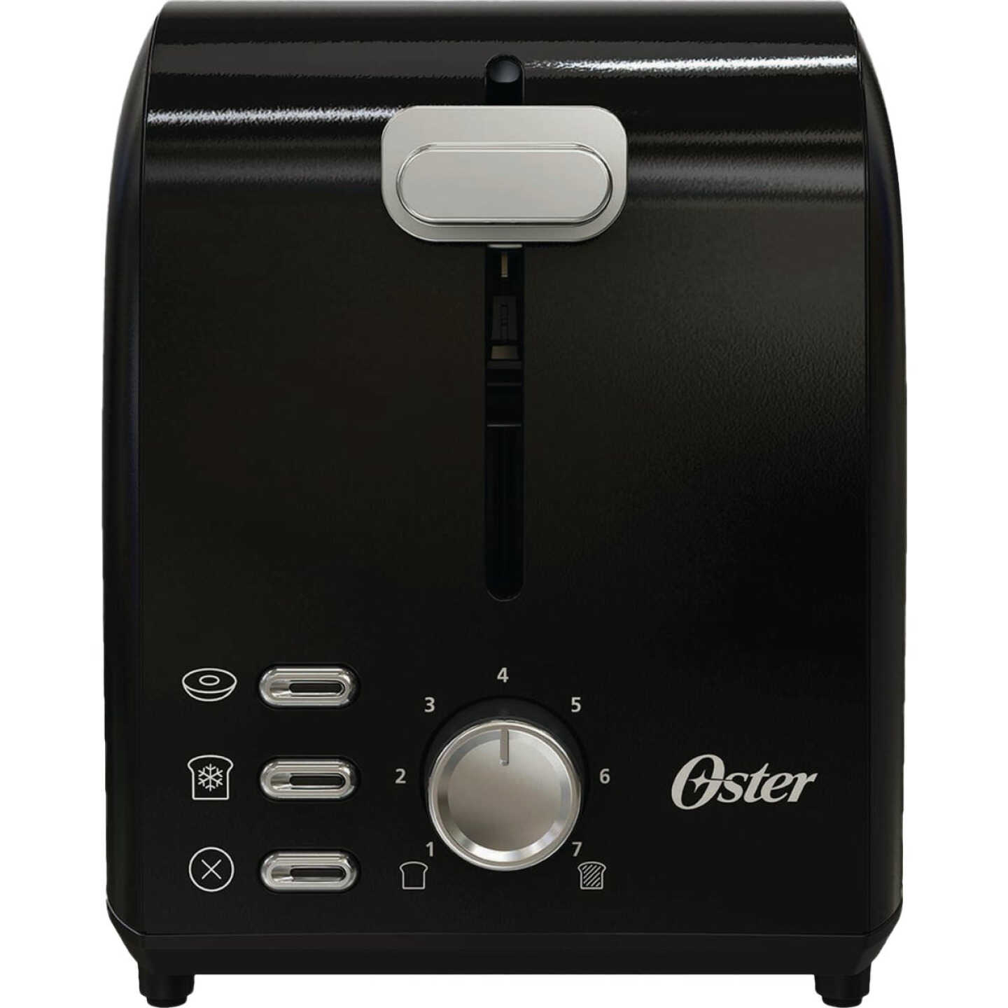 Oster Black Stainless Steel 2-Slice Toaster with Extra Wide Slots Image 1