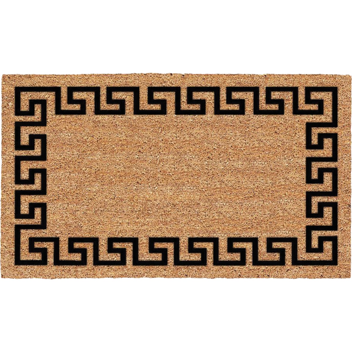 FanMats 18 In. x 30 In. Greek Key Coir Mat
