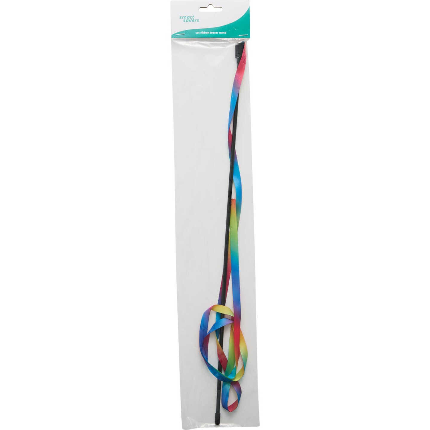 Smart Savers Cat Ribbon Teaser Wand Image 1