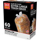 Do it Best 33 Gal. Extra Large Clear Trash Bag (60-Count) Image 3
