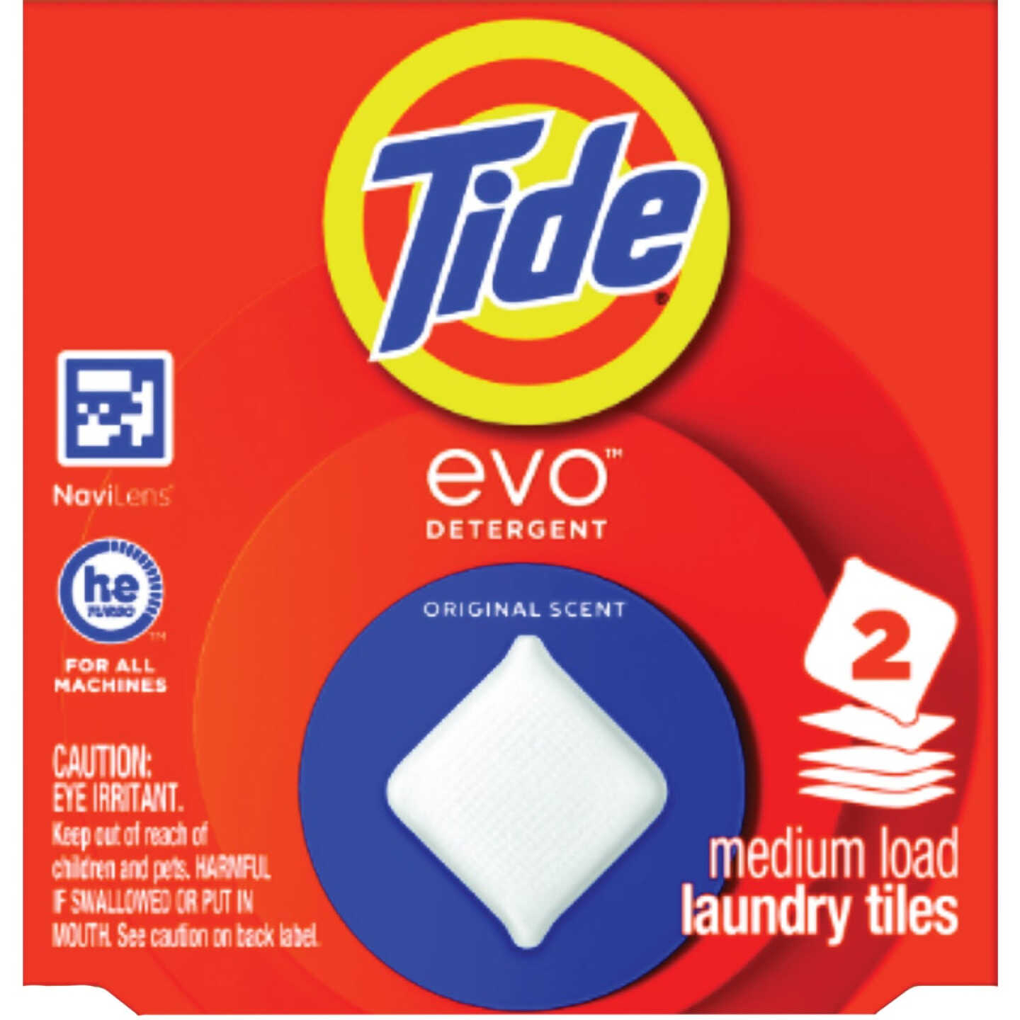Tide Evo Laundry Detergent Tile, Original Scent (2-Count) Image 1
