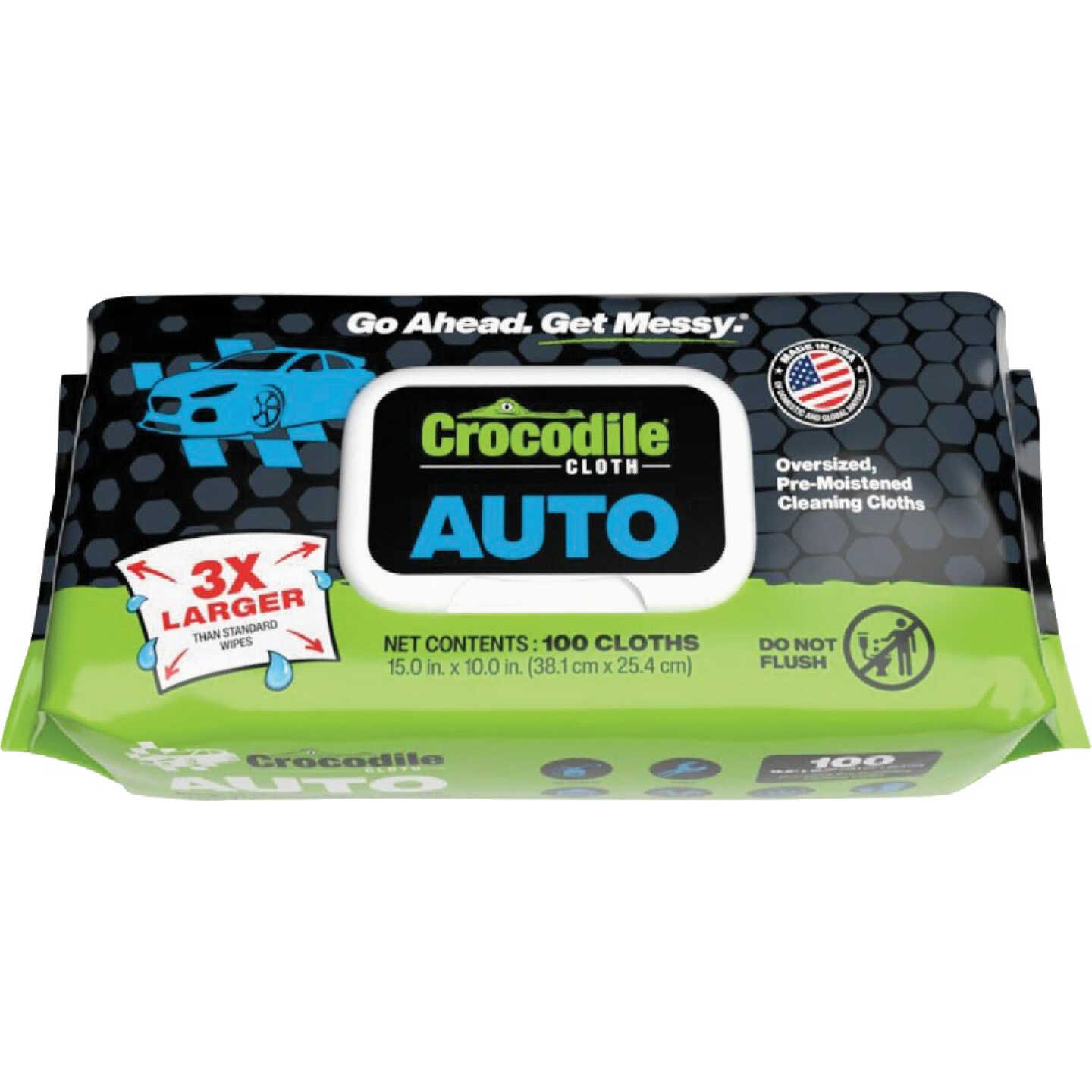 Crocodile Cloth Auto Cleaning Wipe (100-Count) Image 1