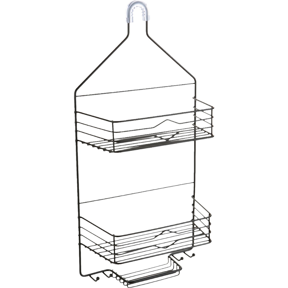 Moda At Home Jacob Black Steel Shower Caddy