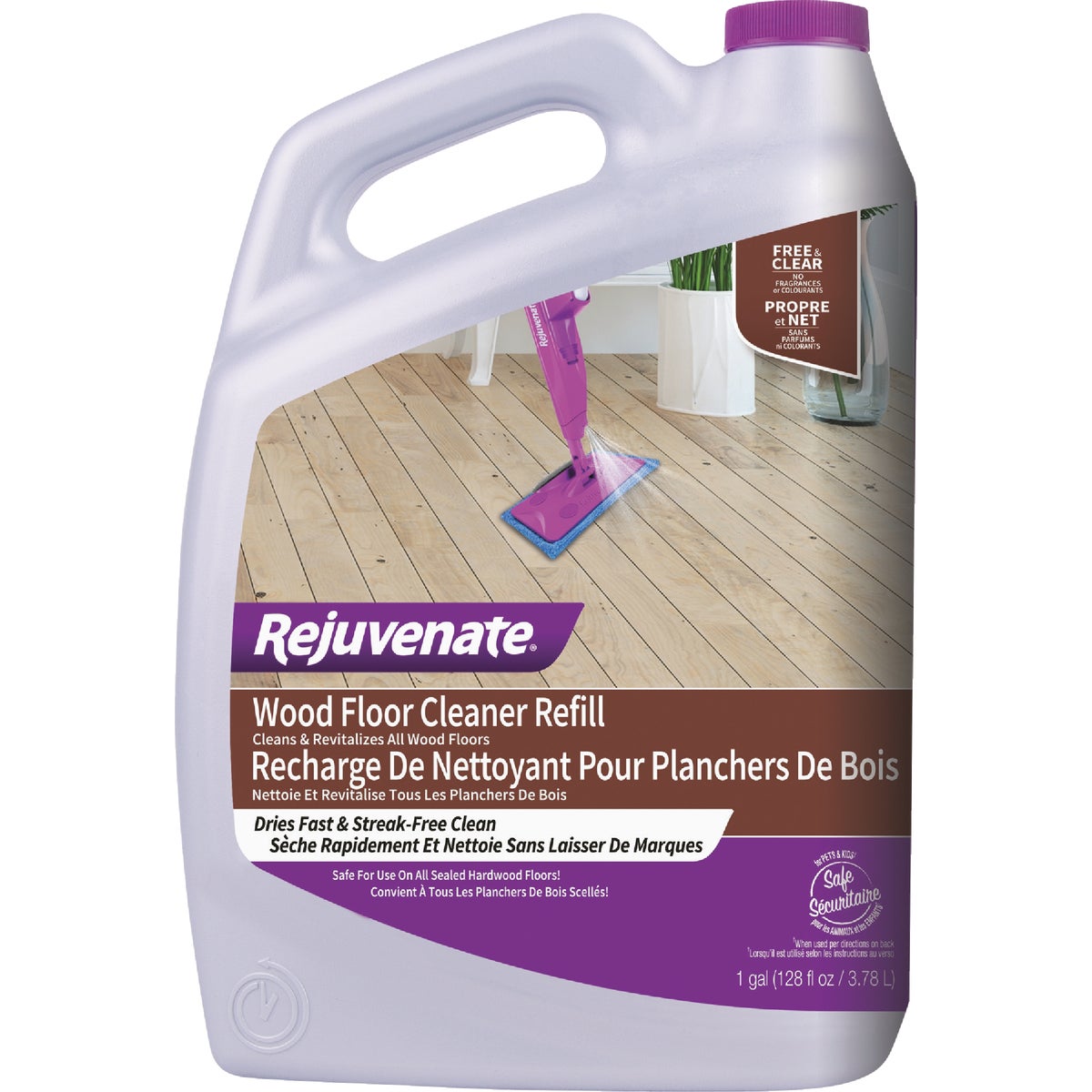 Rejuvenate 128 Oz. Wood Floor Cleaner Refill