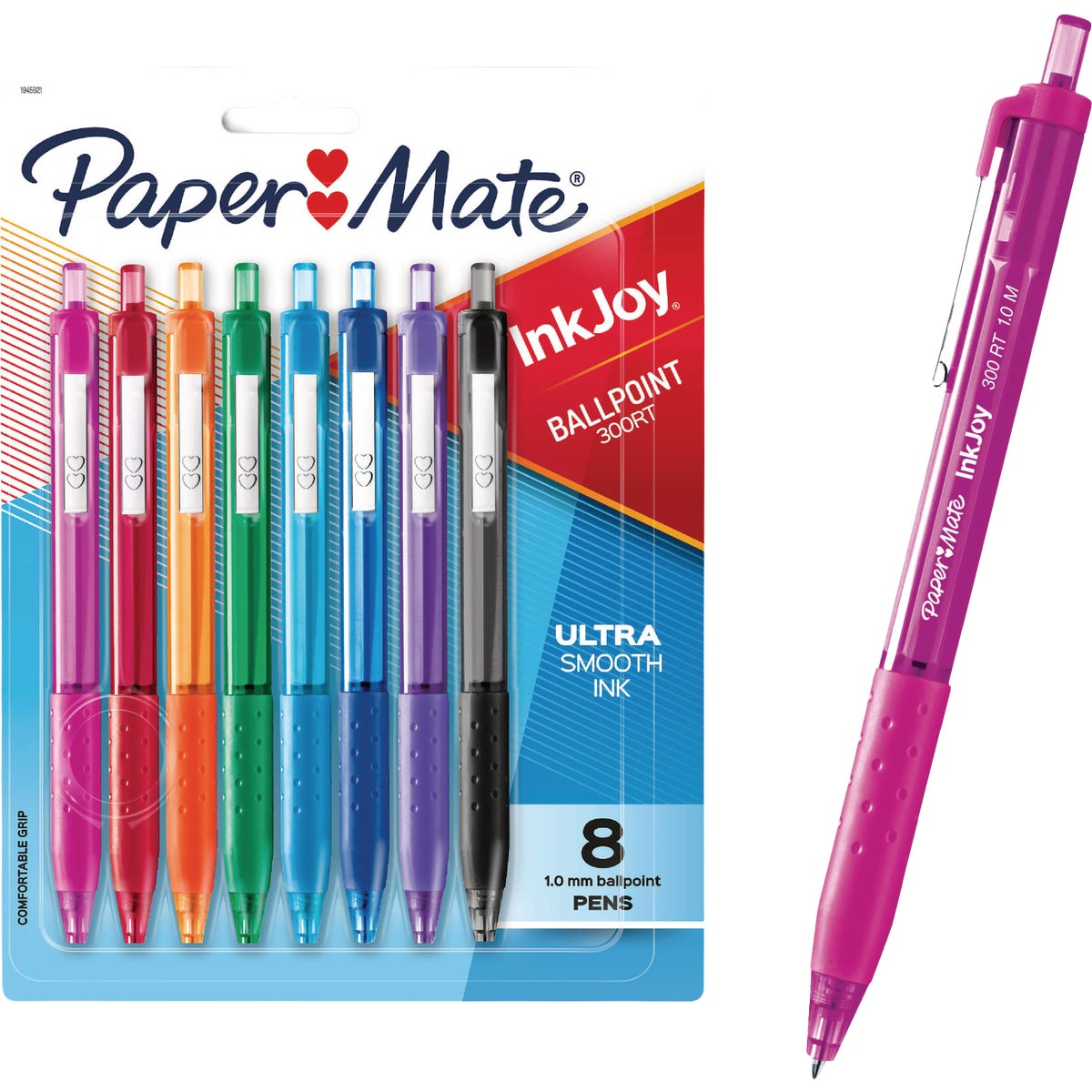 Papermate Assorted Colors InkJoy Retractable Ballpoint Pens (8-Pack)