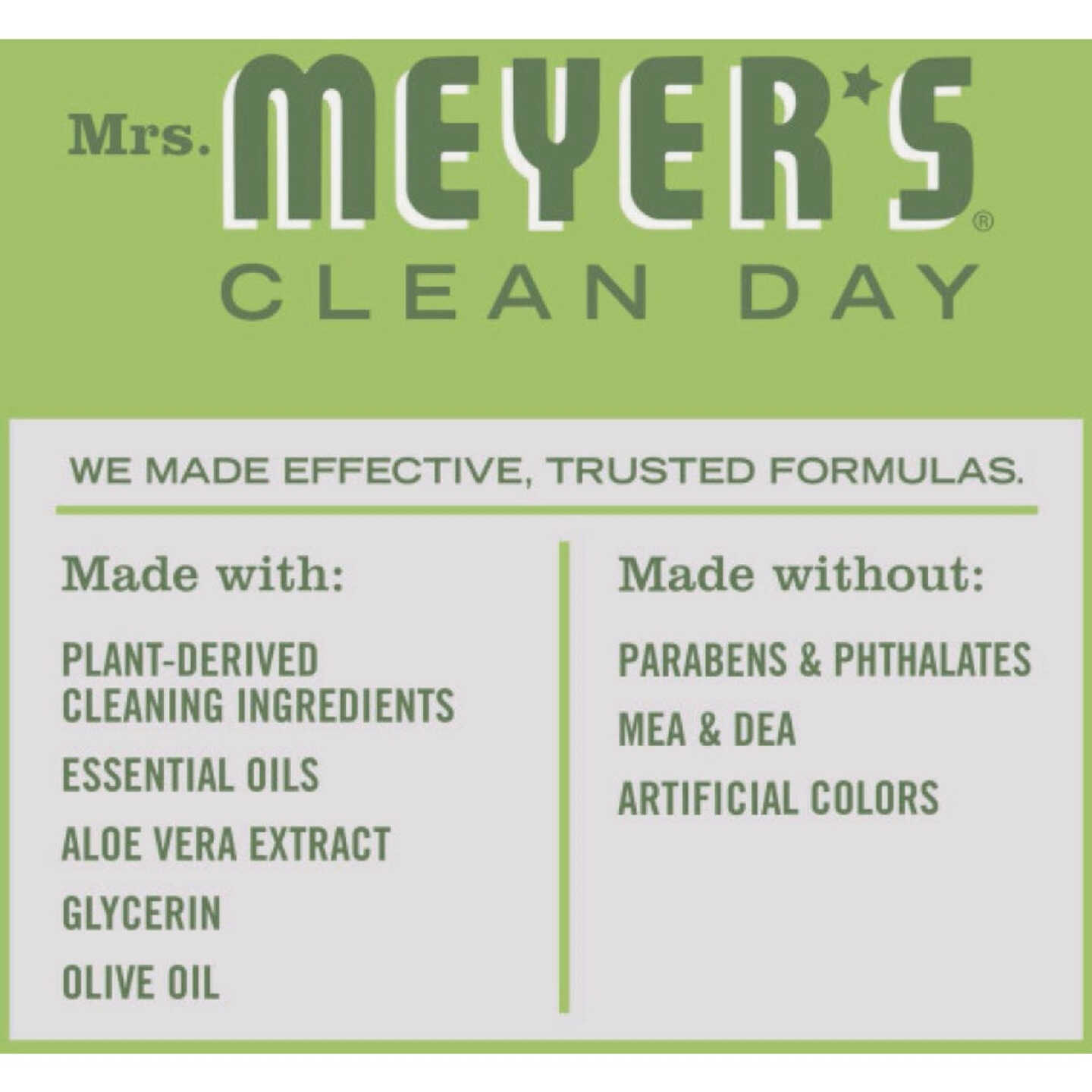 Mrs. Meyer's Clean Day 12.5 Oz. Fresh Cut Grass Liquid Hand Soap Image 2