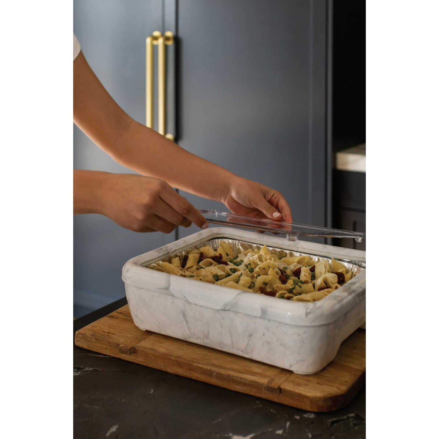 Fancy Panz Premium Marble Baking Carrier with Hot/Cold Gel Pack Image 2