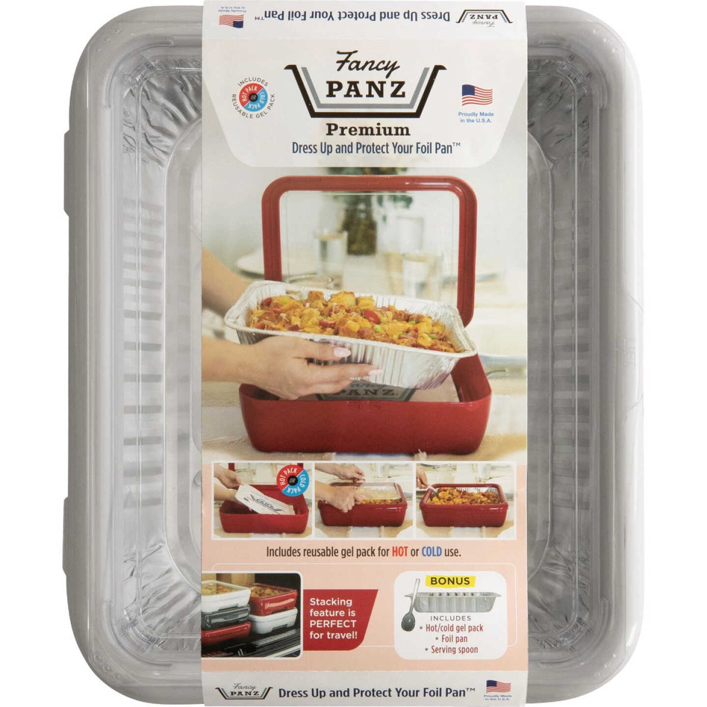 Fancy Panz Premium Marble Baking Carrier with Hot/Cold Gel Pack Image 1