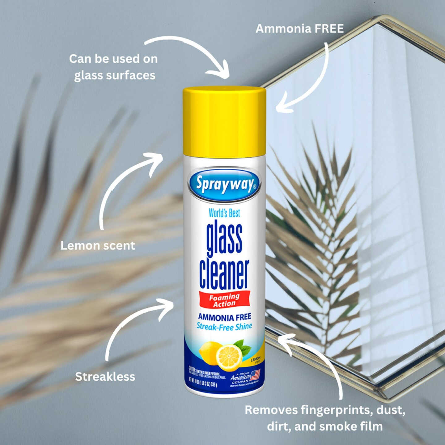 Sprayway 19 Oz. Lemon Glass Cleaner Image 2