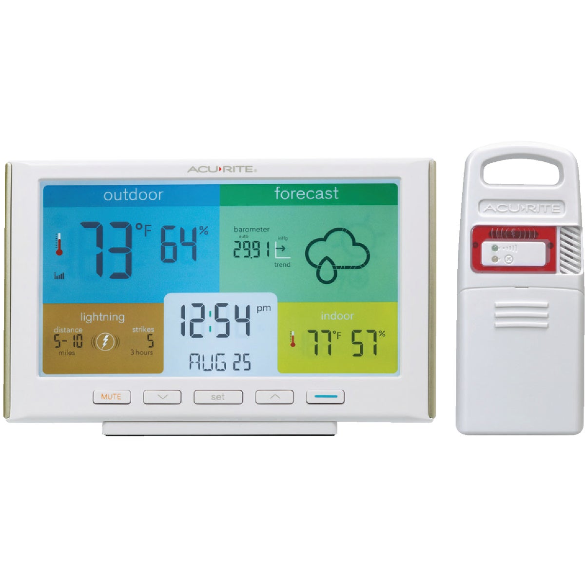 Acurite Color Display Weather Station Forecaster with Lightning Detection
