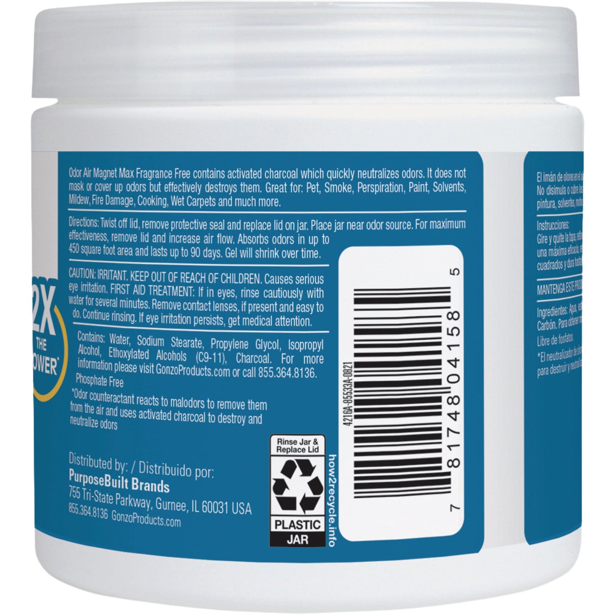 Gonzo Natural Magic 14 Oz. Solid Gel Air Deodorizer Image 2