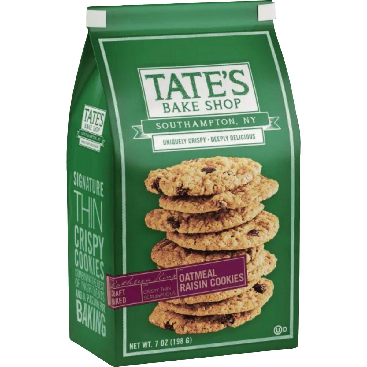 Tate's 7 Oz. Oatmeal Raisin Cookies