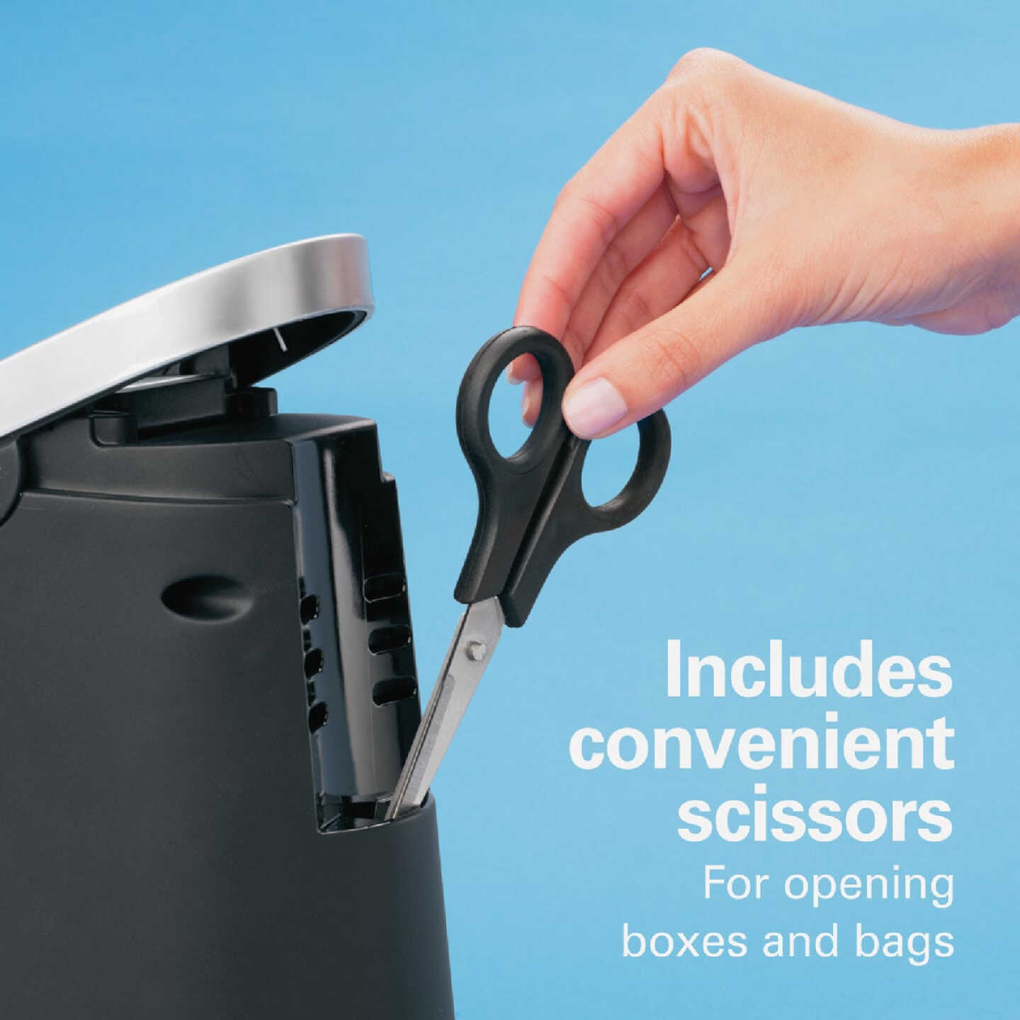 Hamilton Beach Smooth Touch Chrome Electric Can Opener with Easy-Touch Opening Lever Image 6