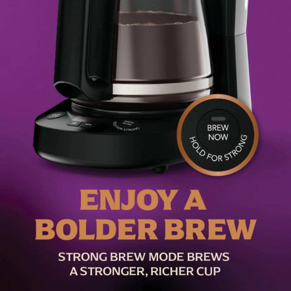 Mr. Coffee 12 Cup Black Programmable Coffee Maker with Strong Brew Mode Image 4