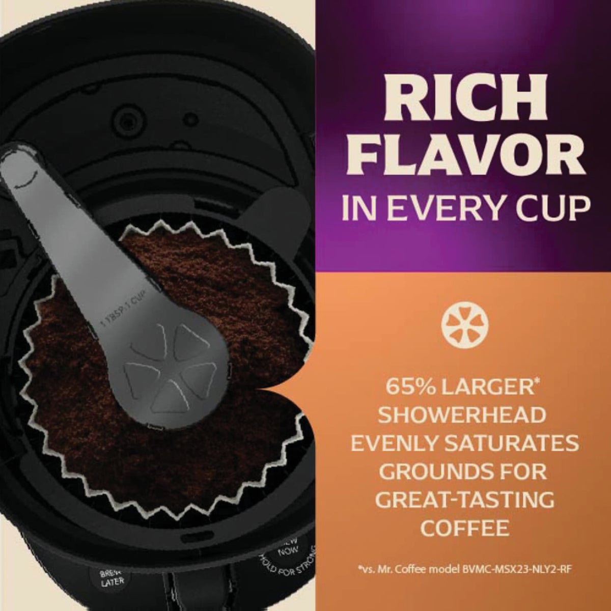 Mr. Coffee 12 Cup Black Programmable Coffee Maker with Strong Brew Mode Image 3