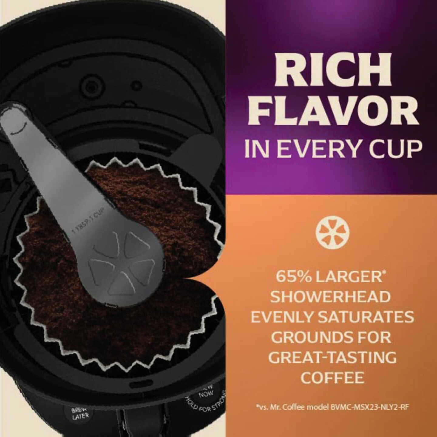 Mr. Coffee 12 Cup Black Programmable Coffee Maker with Strong Brew Mode Image 3