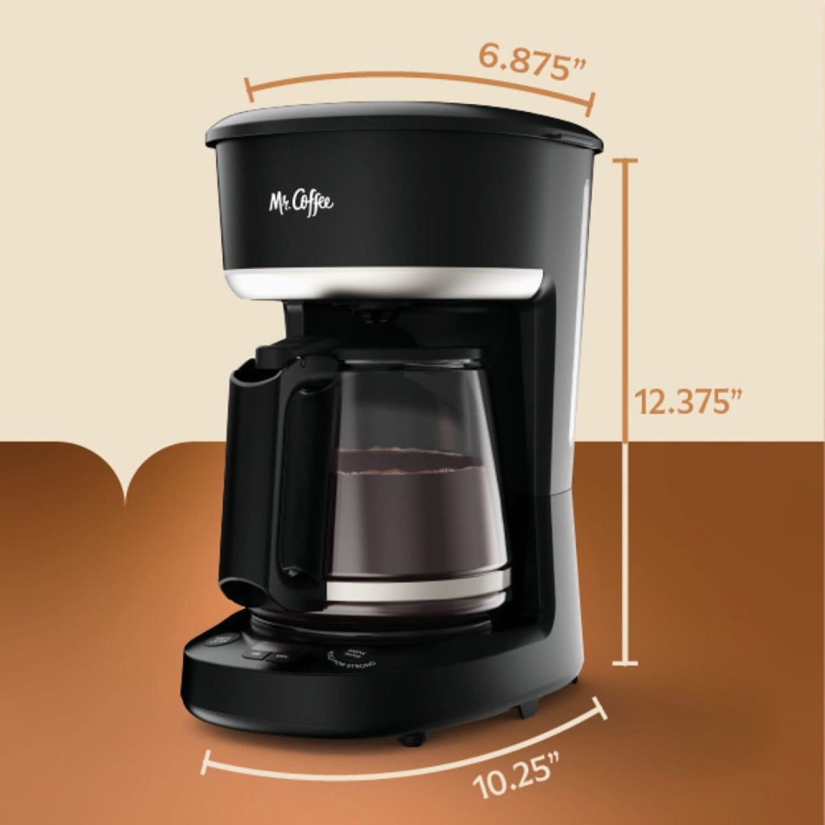 Mr. Coffee 12 Cup Black Programmable Coffee Maker with Strong Brew Mode Image 6