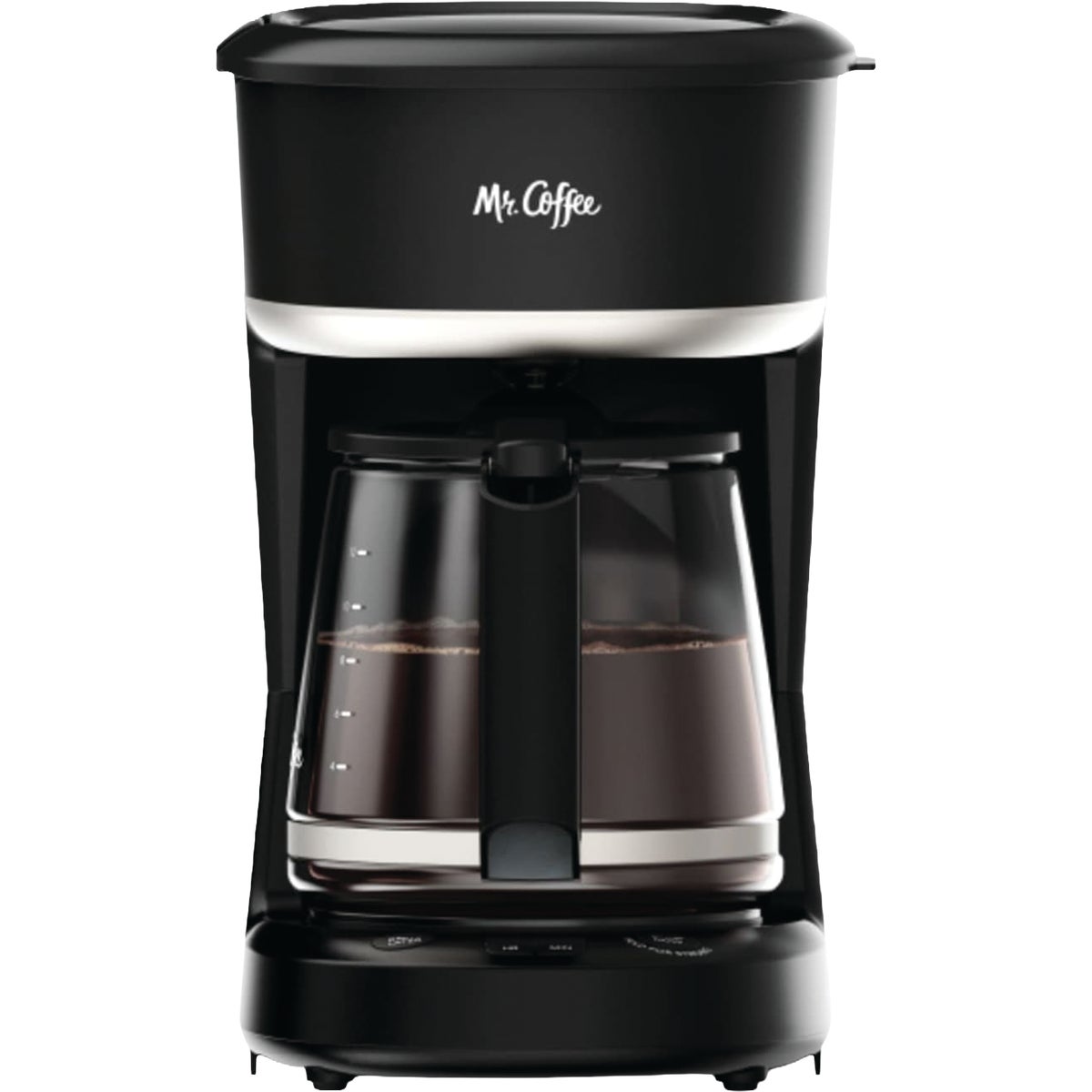 Mr. Coffee 12 Cup Black Programmable Coffee Maker with Strong Brew Mode