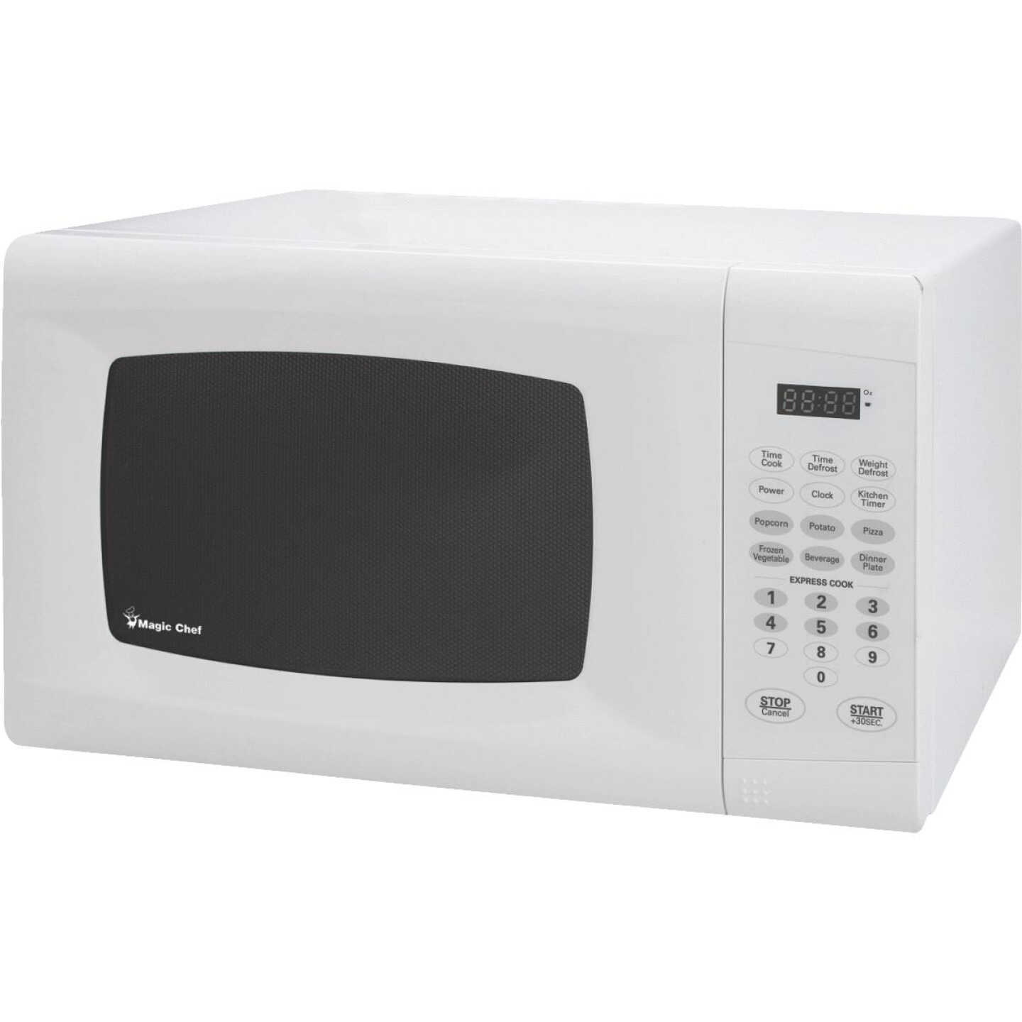Magic Chef 0.9 Cu. Ft. White Countertop Microwave Image 1