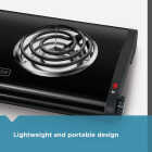 Black & Decker Double Coiled Burner Range Image 3