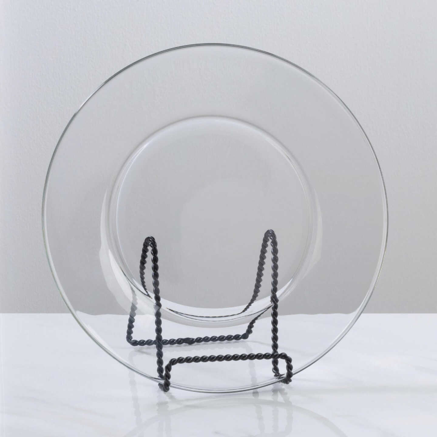 Tripar 4 In. Black Twisted Wire Plate Stand Image 2
